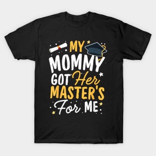Kid Mastered It Class of 2023 Mom Masters Mommy Graduation T-Shirt